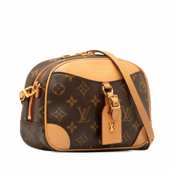 Brown LV Monogram Deauville Mini Crossbody Bag - Image 2