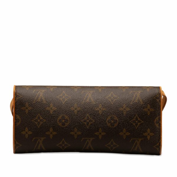 Brown LV Monogram Pochette Twin GM Crossbody Bag - Image 3