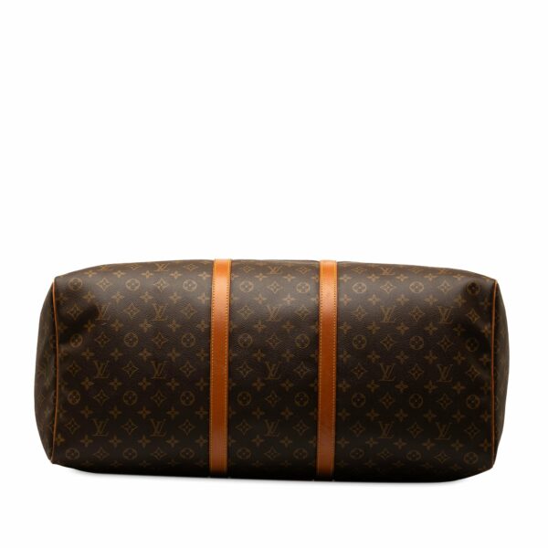 Brown LV Monogram Keepall 60 Travel Bag - Image 4