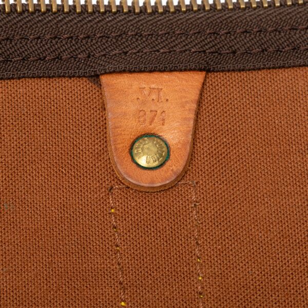 Brown LV Monogram Keepall 55 Travel Bag - Image 7