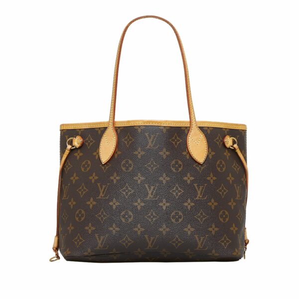 Brown LV Monogram Neverfull PM Tote Bag - Image 11