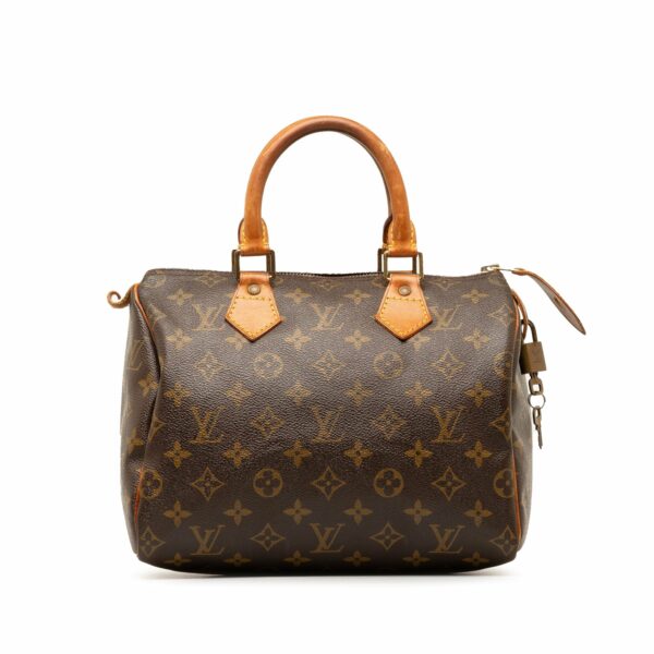 Brown LV Monogram Speedy 25 Boston Bag