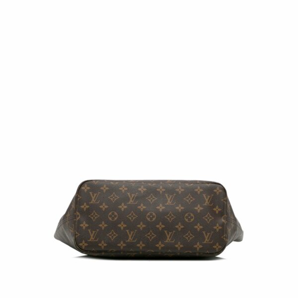 Brown LV Monogram Neverfull MM Tote Bag - Image 4