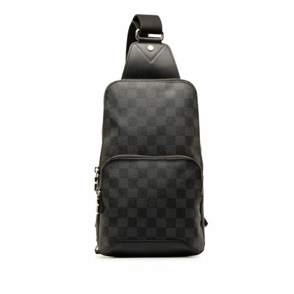 Black LV Damier Graphite Avenue Sling Crossbody Bag