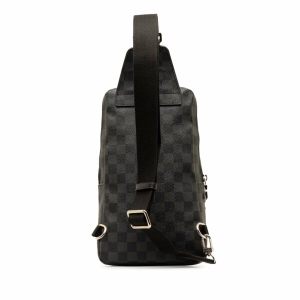 Black LV Damier Graphite Avenue Sling Crossbody Bag - Image 3