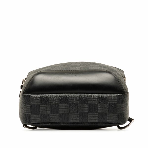 Black LV Damier Graphite Avenue Sling Crossbody Bag - Image 4