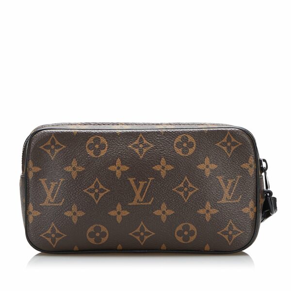 Brown LV Monogram Solar Ray Pochette Volga Clutch Bag - Image 3