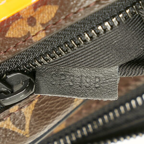 Brown LV Monogram Solar Ray Pochette Volga Clutch Bag - Image 7