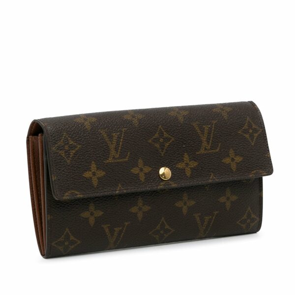 Brown LV Monogram Sarah Long Wallet - Image 2