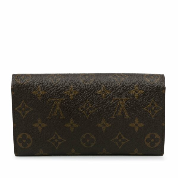 Brown LV Monogram Sarah Long Wallet - Image 4