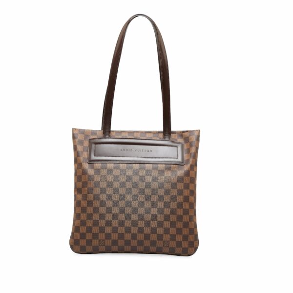 Brown LV Damier Ebene Clifton Tote Bag - Image 9