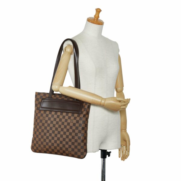 Brown LV Damier Ebene Clifton Tote Bag - Image 7