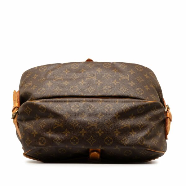 Brown LV Monogram Saumur 35 Crossbody Bag - Image 4