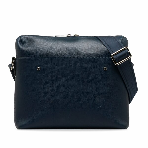 Blue LV Taiga Grigori PM Crossbody Bag