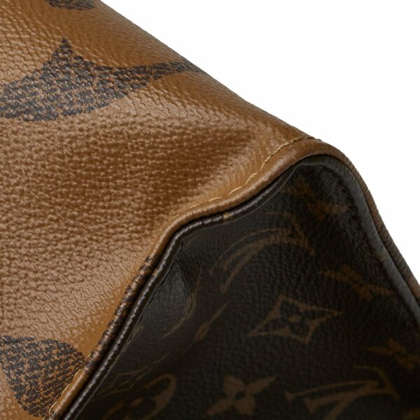 Brown LV Monogram Reverse OntheGo GM Satchel - Image 13