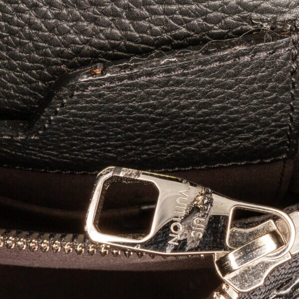 Black LV Taurillon Serviette Dorian Business Bag - Image 13