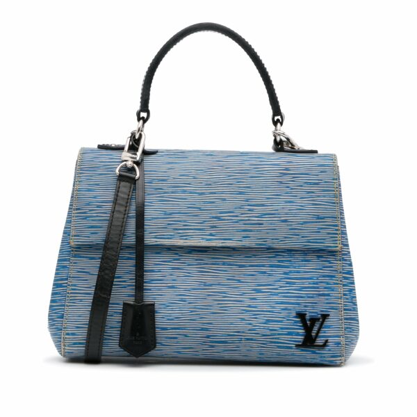 Blue LV Epi Denim Cluny BB Satchel