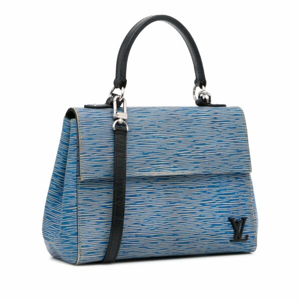 Blue LV Epi Denim Cluny BB Satchel - Image 3