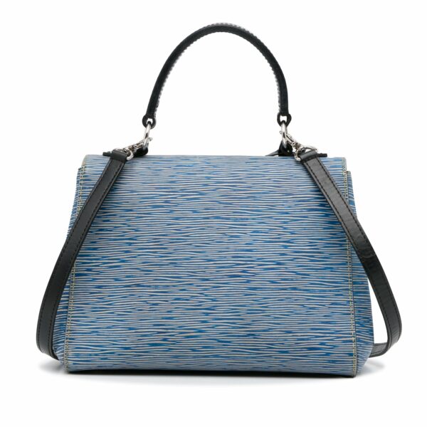 Blue LV Epi Denim Cluny BB Satchel - Image 5