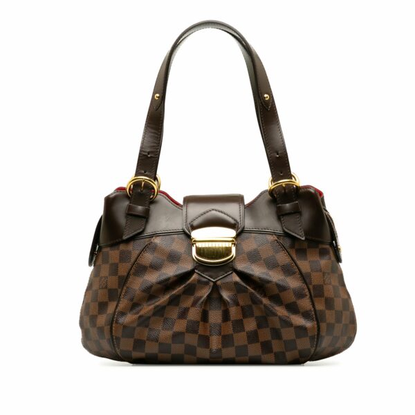 Brown LV Damier Ebene Sistina PM Shoulder Bag