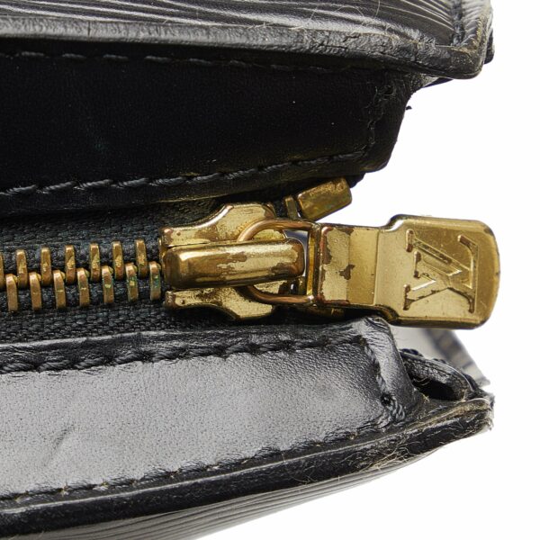 LV Saint Jacques GM Long Strap Black Epi - Image 7