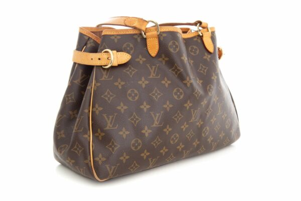 LV Brown Canvas Batignolles Horizontal Handbag - Image 3