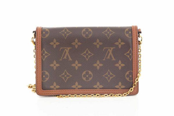 LV Monogram Dauphine Chain Wallet Cross-Body - Image 4