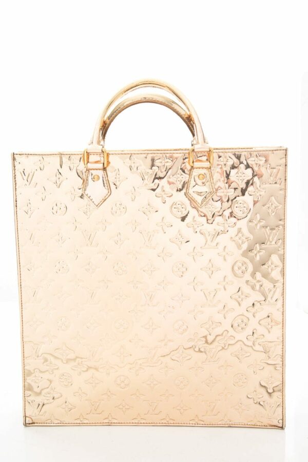 LV Gold Monogram Mirror PVC Top Handle Tote - Image 3