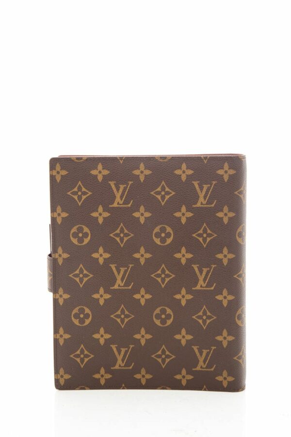 LV Brown Monogram Canvas Travel Log Agenda - Image 2