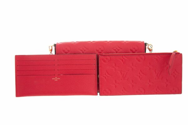 LV Red Empreinte Pochette Crossbody - Image 8