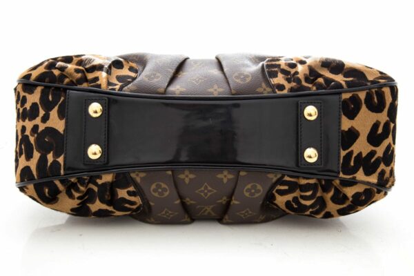 LV Brown Monogram Leopard Polly Handbag - Image 4