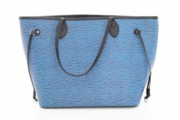 LV 2016 Blue Epi Denim Neverfull Handbag - Image 4