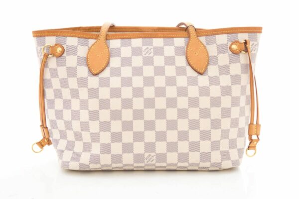 LV White Neverfull Damier Tote PM - Image 2