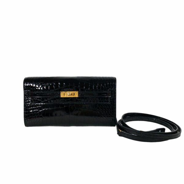 HM Kelly To Go Black Alligator GHW - Image 6