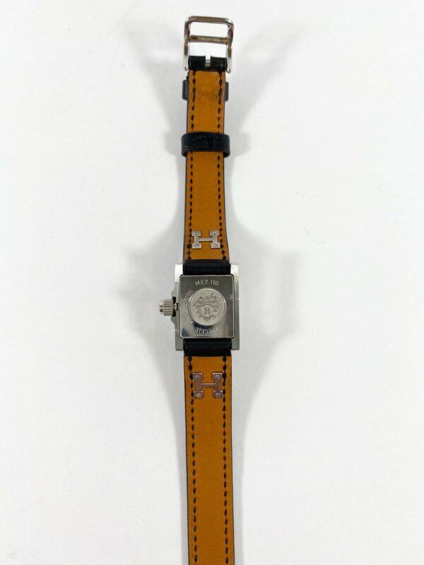 Hermès Black Medor Watch with extra Band - Image 5