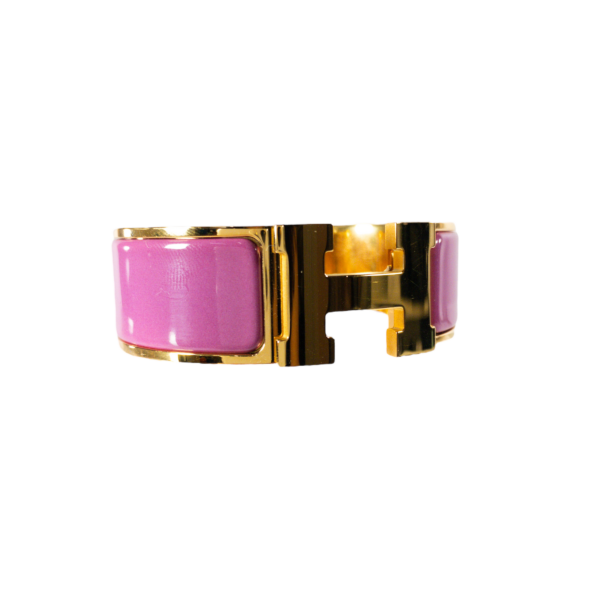 HM Rose Azalee Wide Clic H Bracelet GHW - Image 2