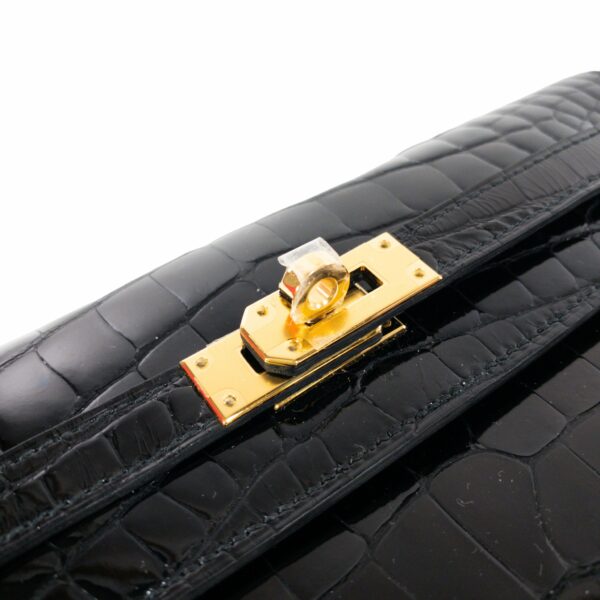 HM Kelly To Go Black Alligator GHW - Image 3