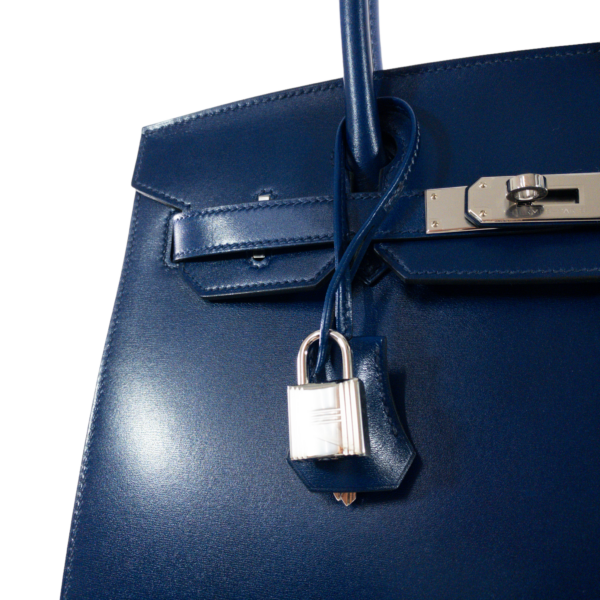 HM Blue Sapphire Sellier Birkin 30 - Image 24