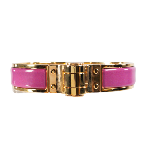 HM Rose Azalee Narrow Hinged Bracelet Rose Gold - Image 4