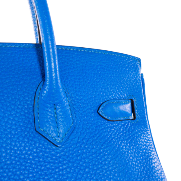 HM Blue Hydra Clemence Birkin 30cm GHW - Image 9