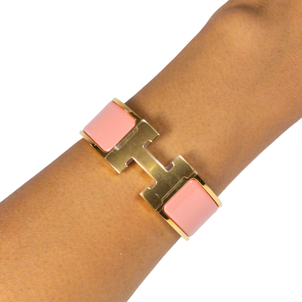 HM Papaye Wide Clic H Bracelet GHW - Image 4