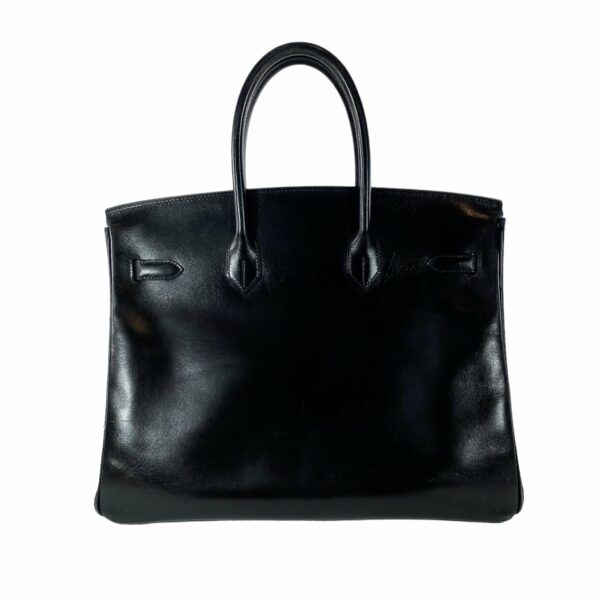 HM Vintage Black Birkin 35 Box Leather GHW - Image 2