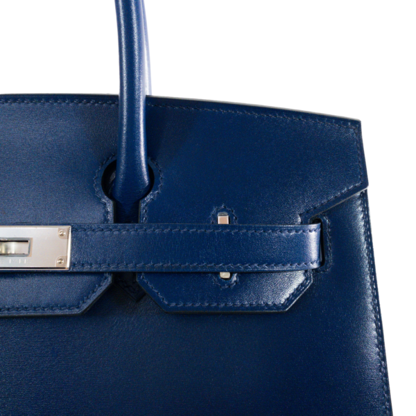 HM Blue Sapphire Sellier Birkin 30 - Image 5