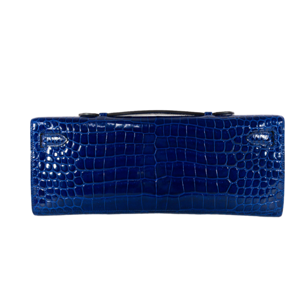 HM Blue Electric Kelly Cut Crocodile PHW - Image 2