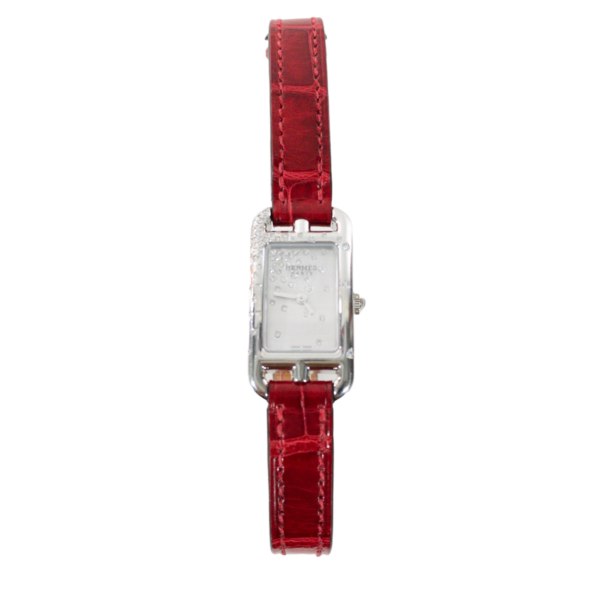 HM Braise Alligator Watch w DIamonds