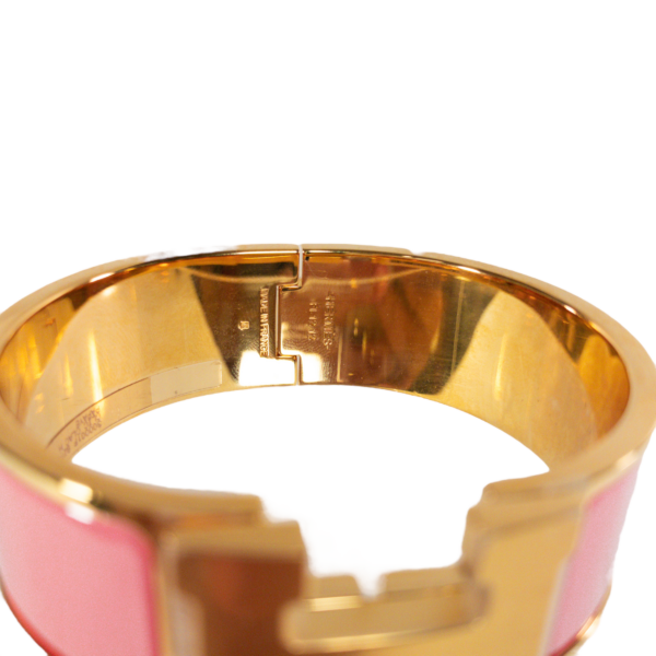 HM Papaye Wide Clic H Bracelet GHW - Image 7