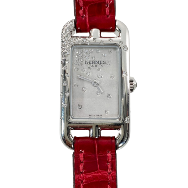 HM Braise Alligator Watch w DIamonds - Image 2