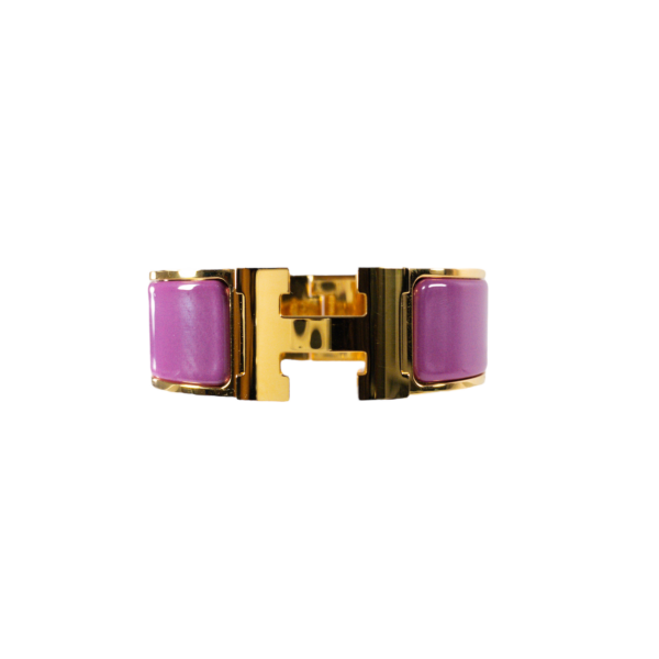 HM Rose Azalee Wide Clic H Bracelet GHW - Image 5