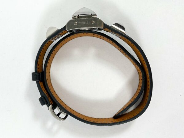 Hermès Black Medor Watch with extra Band - Image 7