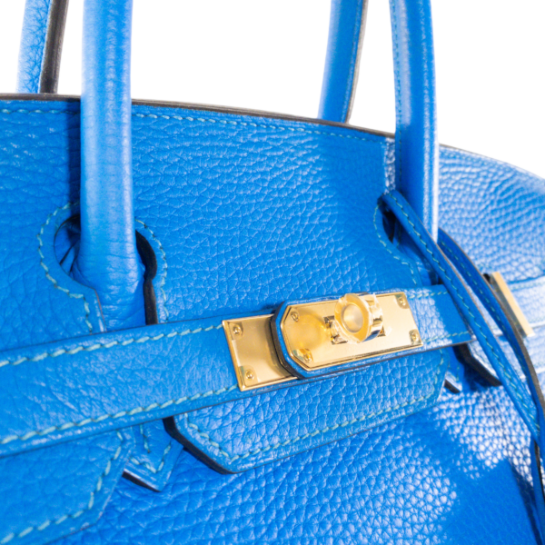 HM Blue Hydra Clemence Birkin 30cm GHW - Image 5